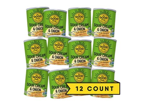 The Good Crisp Company - Case of 12 - 1.6oz Cans: Sour Cream and Onion Online Sale