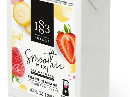 1883 Smoothie Mix - 46oz Carton: Strawberry Banana Online Sale