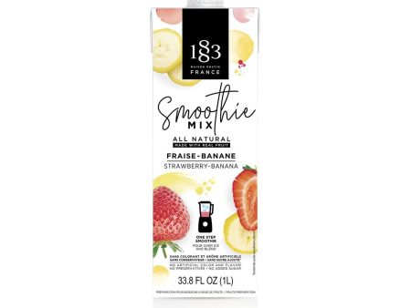 1883 Smoothie Mix - 1L Carton: Strawberry Banana For Sale