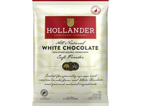 Hollander All Natural Sweet Ground White Chocolate Powder 2.5 lb bag For Cheap