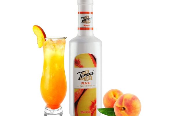 Torani Puree Blend: 1L Bottle: Peach Fashion