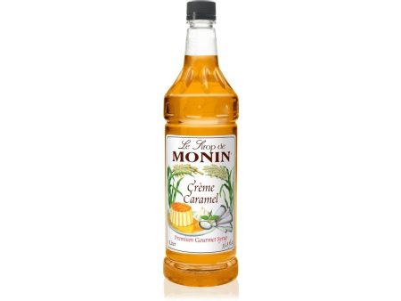 Monin Classic Syrup - 1L Plastic Bottle: Creme Caramel For Sale