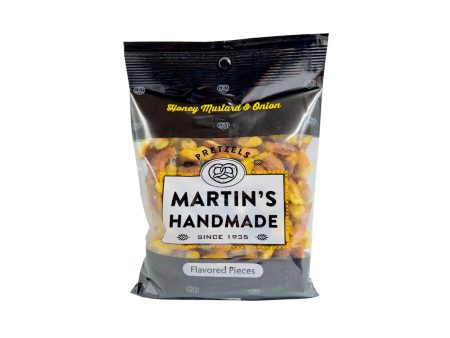 Martin s Handmade Pretzel Bits Honey Mustard and Onion - Case of 8 6oz Bags Supply