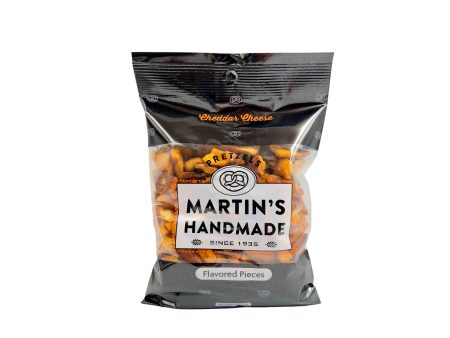 Martin s Handmade Pretzel Bits Cheddar Cheese - Case of 8 6oz Bags on Sale