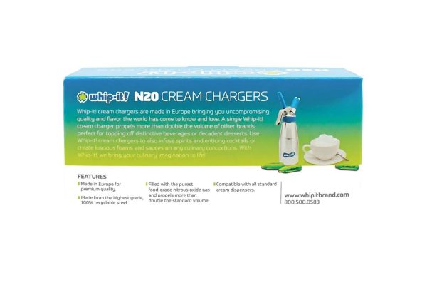 Whip-it! Cream Charger (screw valve) - Box of 100 Online now