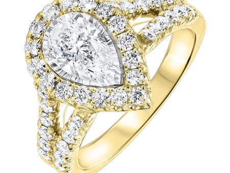 18Kt Yellow Gold Diamond 1 1 2Ctw Ring Online Hot Sale