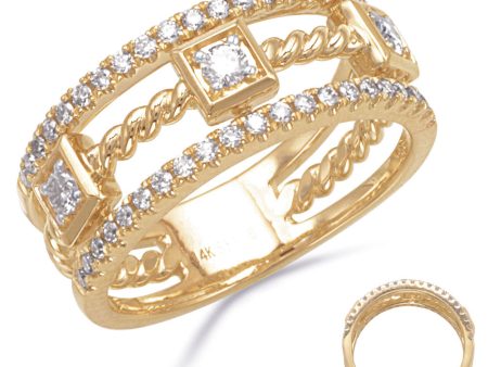 Yellow Gold Diamond Ring Hot on Sale