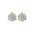 18Kt Yellow Gold Diamond 1 1 4Ctw Earring For Sale