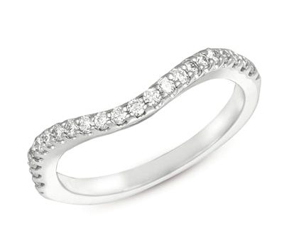 Curved Diamond Band Online Sale