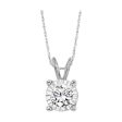 14Kt White Gold Diamond 1 3Ctw Pendant Online now