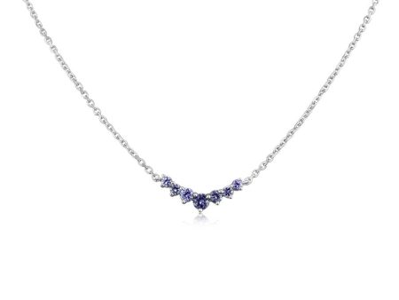 14K White Gold Yogo Sapphire Neckpiece Supply