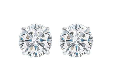 14Kt White Gold Diamond 1 1 4Ctw Earring For Discount