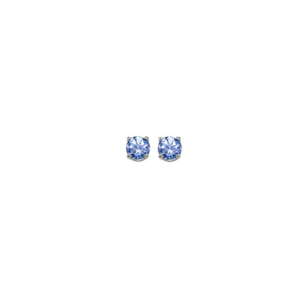 14Kt White Gold & Tanzanite 1 5Ctw Earring Discount