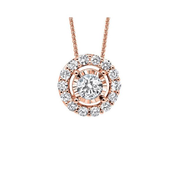 14Kt Rose Gold Diamond 1 6Ctw Pendant Online Sale