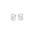 14Kt White Gold & White Topaz 1 2Ctw Earring For Sale