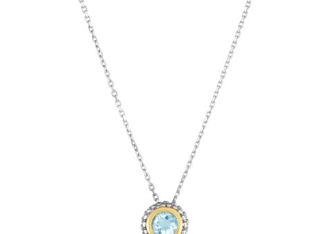 Sterling Silver & 18K Gold Popcorn Birthstone Pendant Supply