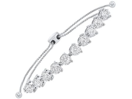 14Kt White Gold Diamond 1 1 2Ctw Bracelet Supply