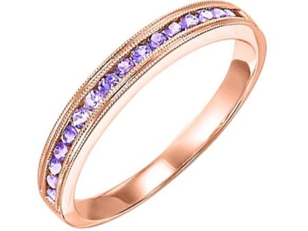 14Kt Rose Gold Syn Alexandrite 1 3Ctw Ring Online