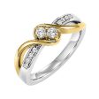 14Kt White Yellow Gold Diamond 1 2Ctw Ring Online Hot Sale