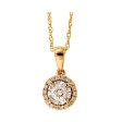 14Kt Yellow Gold Diamond 1 6Ctw Pendant Online Sale