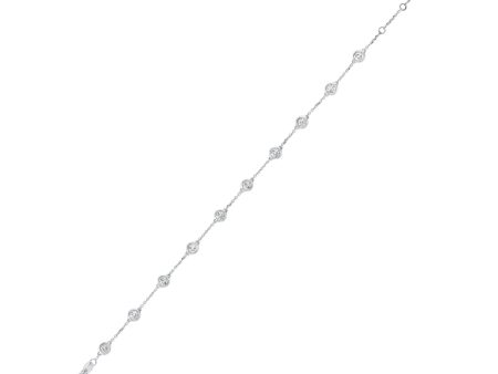 14Kt White Gold Diamond 1 4Ctw Bracelet Supply