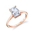 Radiant Cut Solitaire Hidden Halo Engagement Ring - Carter Online Hot Sale