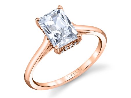 Radiant Cut Solitaire Hidden Halo Engagement Ring - Carter Online Hot Sale