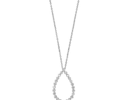 14Kt White Gold Diamond 1 2Ctw Pendant Discount