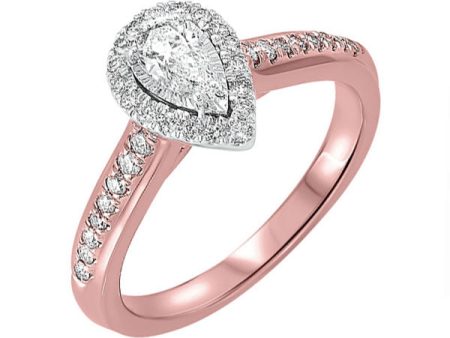 14Kt Rose Gold Diamond 1 2Ctw Ring Cheap