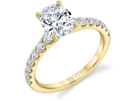 Oval Cut Classic Engagement Ring - Veronique For Cheap