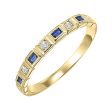 10Kt Yellow Gold Diamond 1 20Ctw & Sapphire 1 8Ctw Ring Supply