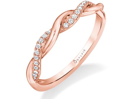 Modern Spiral Wedding Band -Yasmine Online now