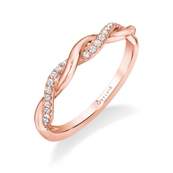 Modern Spiral Wedding Band -Yasmine Online now