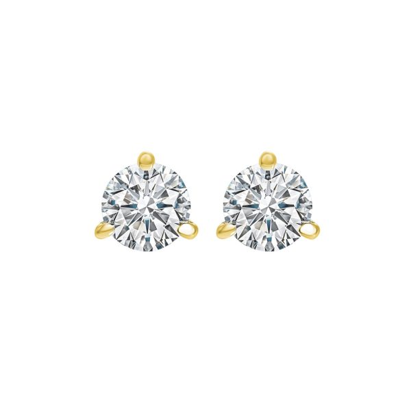 18Kt Yellow Gold Diamond 3 4Ctw Earring Cheap