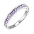 14Kt White Gold Syn Alexandrite 1 3Ctw Ring on Sale