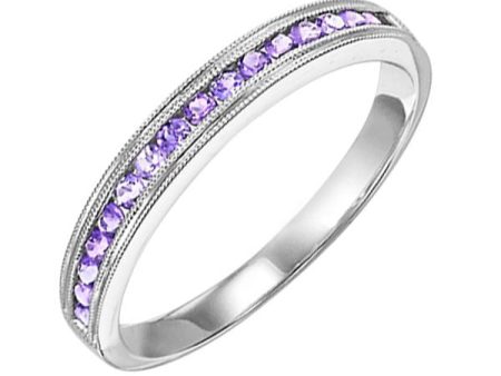 14Kt White Gold Syn Alexandrite 1 3Ctw Ring on Sale