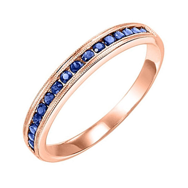 14Kt Rose Gold Sapphire 1 3Ctw Ring Online now