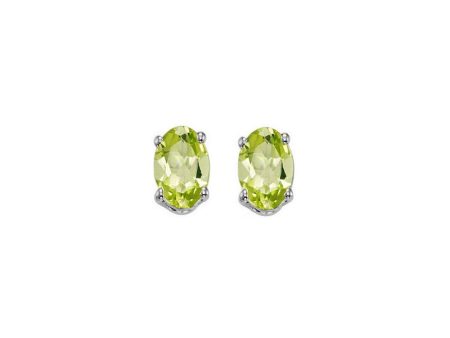 14Kt White Gold & Peridot 1 2Ctw Earring Hot on Sale