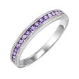 14Kt White Gold Amethyst 1 3Ctw Ring on Sale