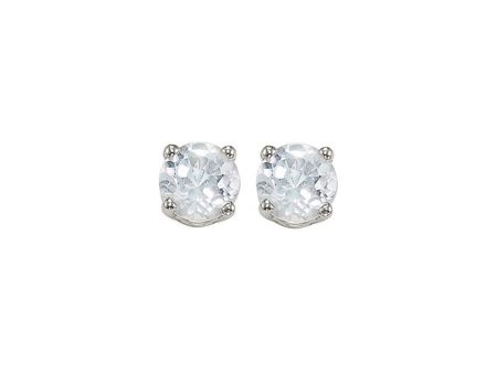 14Kt White Gold White Topaz 1 2Ctw Earring Online