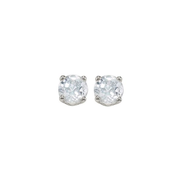 14Kt White Gold White Topaz 1 2Ctw Earring Online