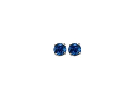 14Kt White Gold & Sapphire 1 4Ctw Earring Cheap