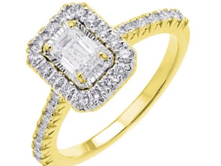 14Kt Yellow Gold Diamond 1Ctw Ring Online Sale