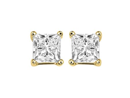 14Kt Yellow Gold Diamond 1 1 5Ctw Earring Online now