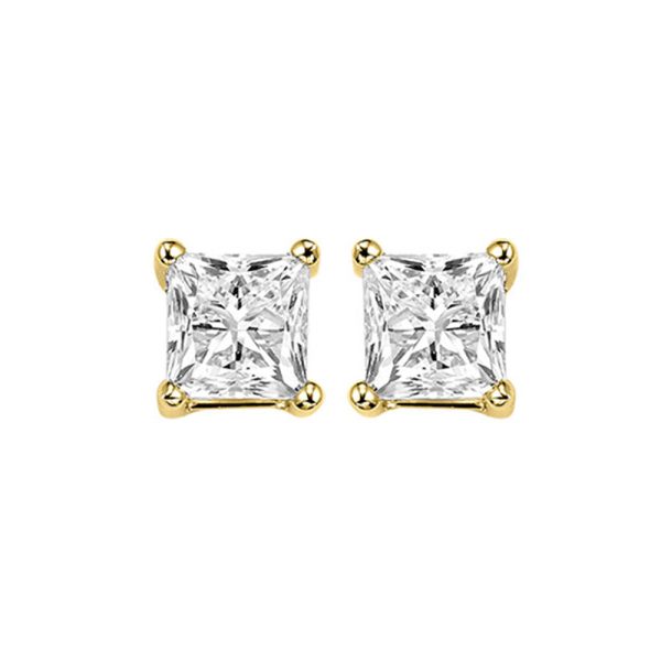 14Kt Yellow Gold Diamond 1 1 5Ctw Earring Online now