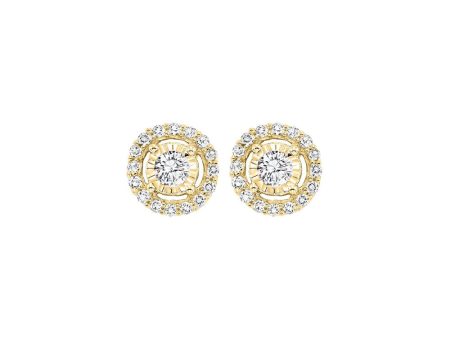 14Kt Yellow Gold Diamond 3 4Ctw Earring For Cheap