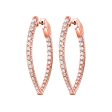 14Kt Rose Gold Diamond 1 1 2Ctw Earring on Sale