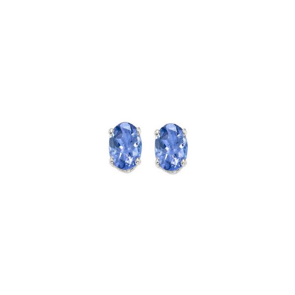 14Kt White Gold & Tanzanite 1 2Ctw Earring on Sale