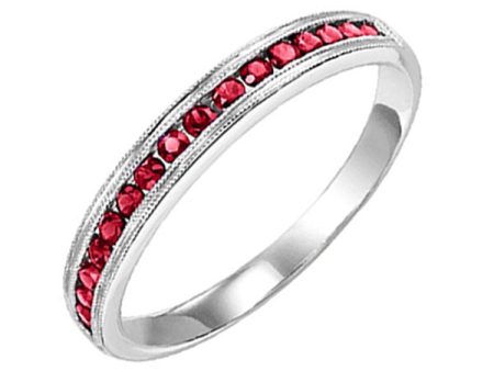 14Kt White Gold Ruby 1 3Ctw Ring Online Hot Sale