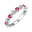 10Kt White Gold Diamond 1 20Ctw & Ruby 1 6Ctw Ring Supply